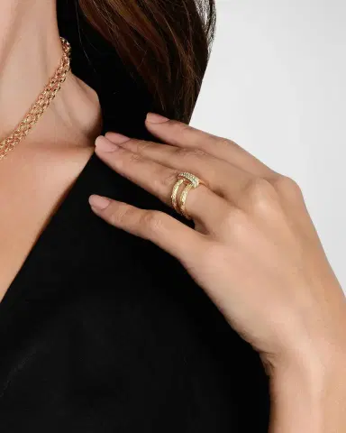 Anabel Aram Jewelry Enchanted Forest Chain Double Ring | Thumbnail 2