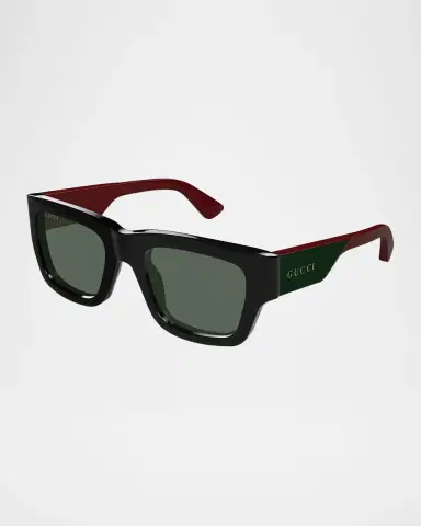 Gucci Men's Gg1668sm Acetate Rectangle Sunglasses | Thumbnail 2 Gucci Men's Gg1668sm Acetate Rectangle Sunglasses | Thumbnail 2