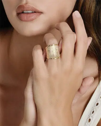 Anabel Aram Jewelry Enchanted Forest Bark Ring | Thumbnail 2