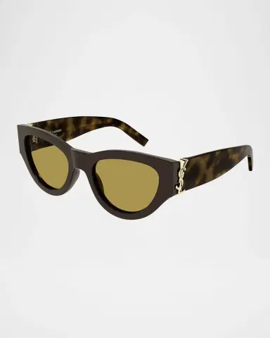 Saint Laurent YSL Acetate Cat-Eye Sunglasses | Thumbnail 2