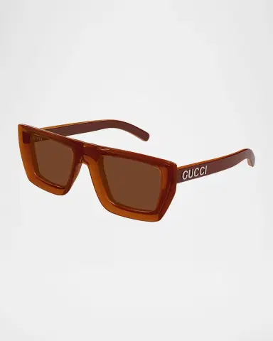 Gucci Men's GG1723SM Plastic Rectangle Sunglasses | Thumbnail 3