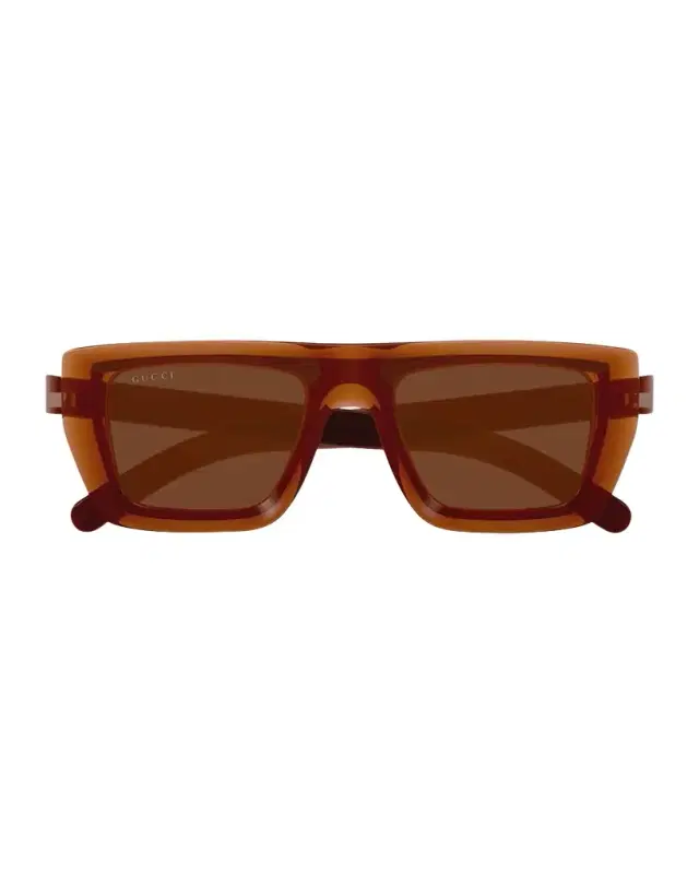 Gucci Men 's GG1723SM Plastic Rectangle Sunglasses