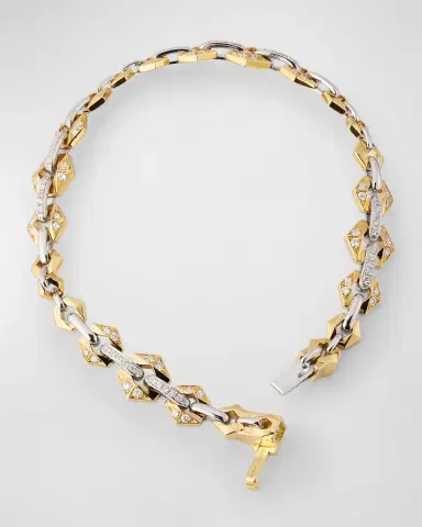 Dries Criel 18K Bicolor Gold White Diamond Bond Bracelet | Thumbnail 3 Dries Criel 18K Bicolor Gold White Diamond Bond Bracelet | Thumbnail 3