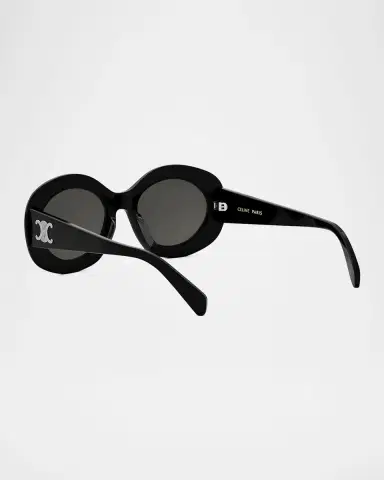 CELINE Triomphe Round Acetate Sunglasses | Thumbnail 2 CELINE Triomphe Round Acetate Sunglasses | Thumbnail 2