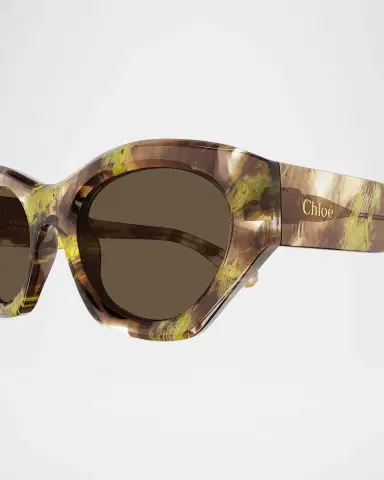 Chloé Logo Acetate Cat-Eye Sunglasses | Thumbnail 2 Chloé Logo Acetate Cat-Eye Sunglasses | Thumbnail 2