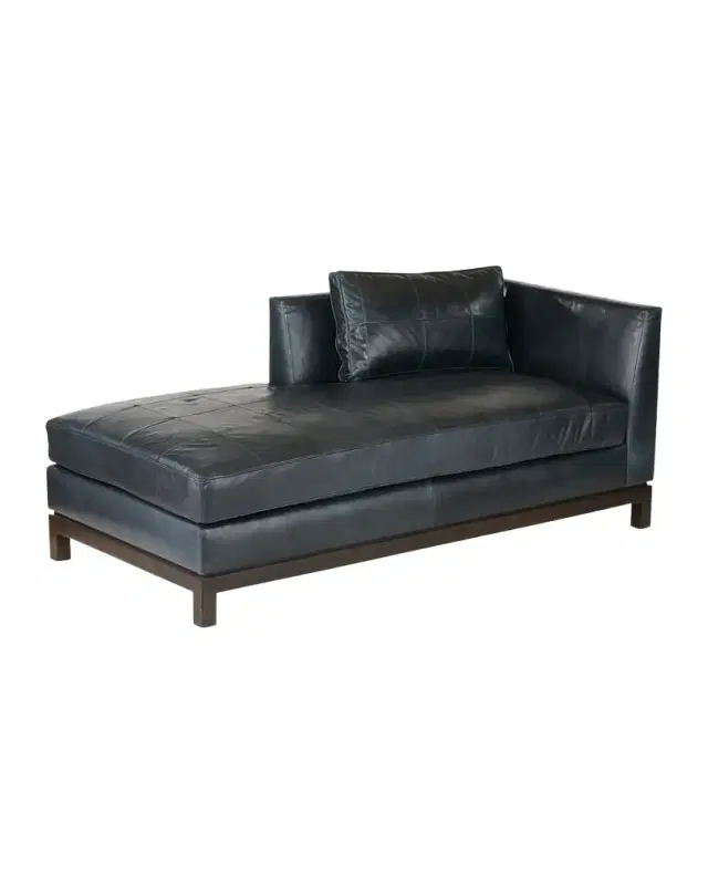 Arteriors Edmond Leather Chaise
