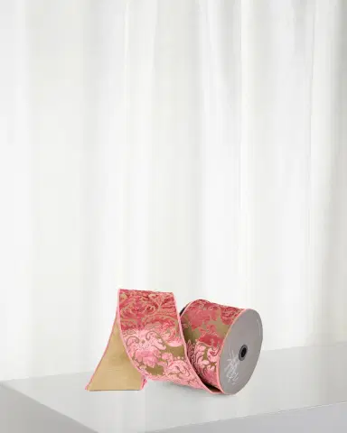 Winward Home Scrollwork Jacquard Ribbon, 4"W x 10 Yards | Thumbnail 1