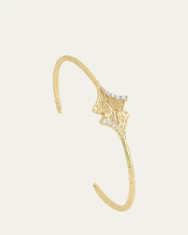 Anabel Aram Jewelry Ginkgo Leaves Cuff | Thumbnail 4