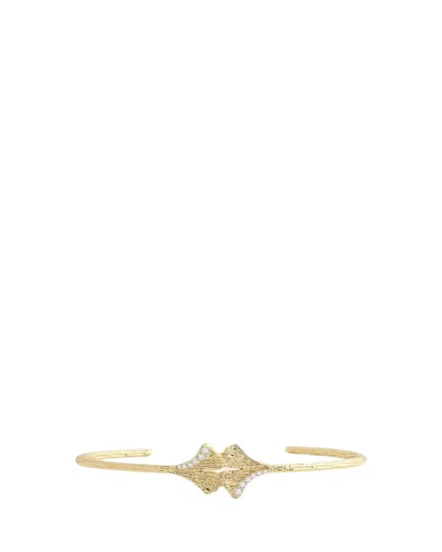 Anabel Aram Jewelry Ginkgo Leaves Cuff