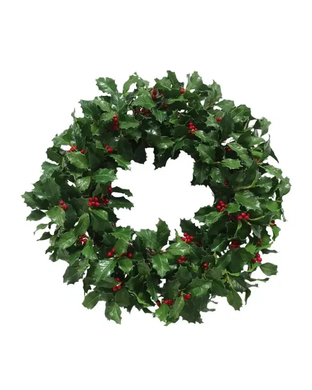 Winward Home Holly Branch Wreath