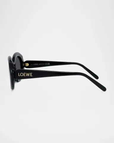 Loewe Round Slim Acetate Sunglasses | Thumbnail 4 Loewe Round Slim Acetate Sunglasses | Thumbnail 4