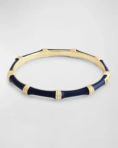 Anabel Aram Jewelry Bamboo Enameled Hinged Bangle | Thumbnail 3