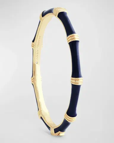 Anabel Aram Jewelry Bamboo Enameled Hinged Bangle | Thumbnail 4
