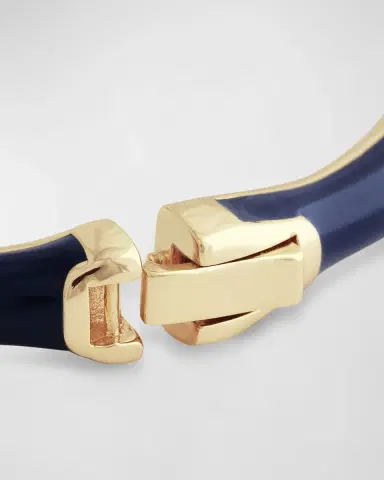 Anabel Aram Jewelry Bamboo Enameled Hinged Bangle | Thumbnail 5
