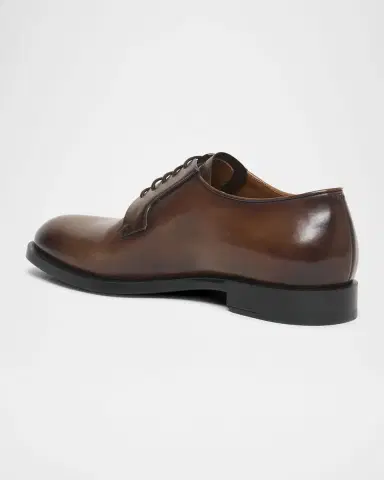 Zegna Men's Leather Lace-Up Derby Loafers | Thumbnail 2 Zegna Men's Leather Lace-Up Derby Loafers | Thumbnail 2