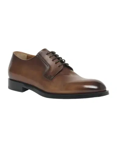 Zegna Men's Leather Lace-Up Derby Loafers | Thumbnail 1 Zegna Men's Leather Lace-Up Derby Loafers | Thumbnail 1