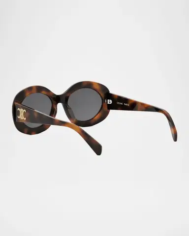 CELINE Triomphe Round Acetate Sunglasses | Thumbnail 2 CELINE Triomphe Round Acetate Sunglasses | Thumbnail 2