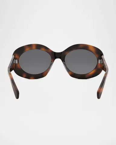 CELINE Triomphe Round Acetate Sunglasses | Thumbnail 5 CELINE Triomphe Round Acetate Sunglasses | Thumbnail 5