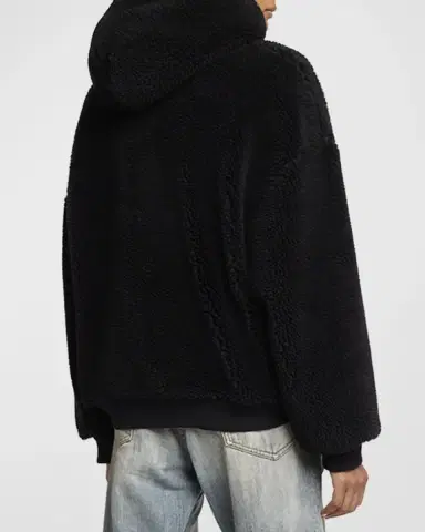 Balenciaga Outerwear Zip Up Hoodie | Thumbnail 3