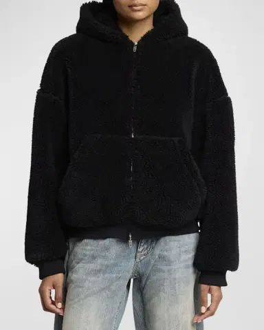Balenciaga Outerwear Zip Up Hoodie | Thumbnail 4