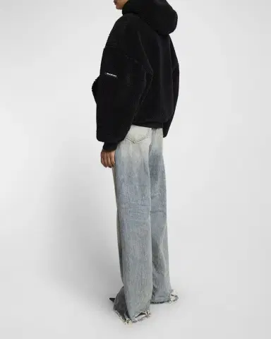 Balenciaga Outerwear Zip Up Hoodie | Thumbnail 6