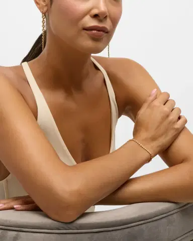 Dries Criel 18k Yellow Gold Diamond Flow Bond Bracelet | Thumbnail 5
