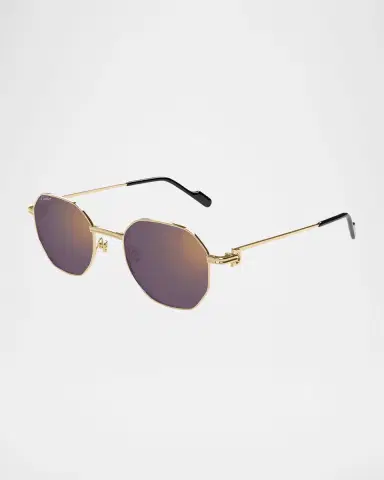 Cartier Mirrored Round Metal Sunglasses | Thumbnail 2 Cartier Mirrored Round Metal Sunglasses | Thumbnail 2