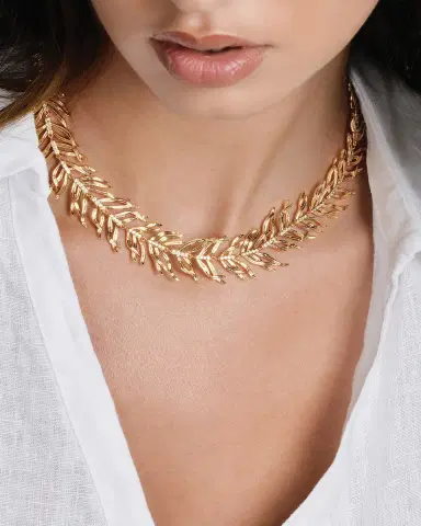 Anabel Aram Jewelry Palm Leaves Necklace | Thumbnail 2