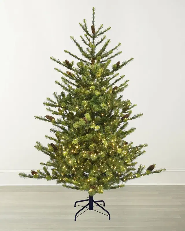 Winward Home Deluxe Village Mix Pine 6 ' Pre-Lit Christmas Tree