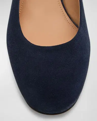 Santoni 50mm Suede Block-Heel Pumps | Thumbnail 6 Santoni 50mm Suede Block-Heel Pumps | Thumbnail 6