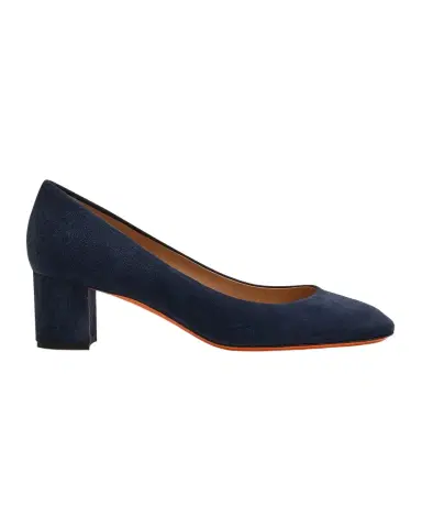 Santoni 50mm Suede Block-Heel Pumps | Thumbnail 1 Santoni 50mm Suede Block-Heel Pumps | Thumbnail 1
