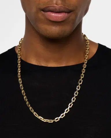 Nikos Koulis 18K Yellow Gold Baguette Diamond Necklace | Thumbnail 2