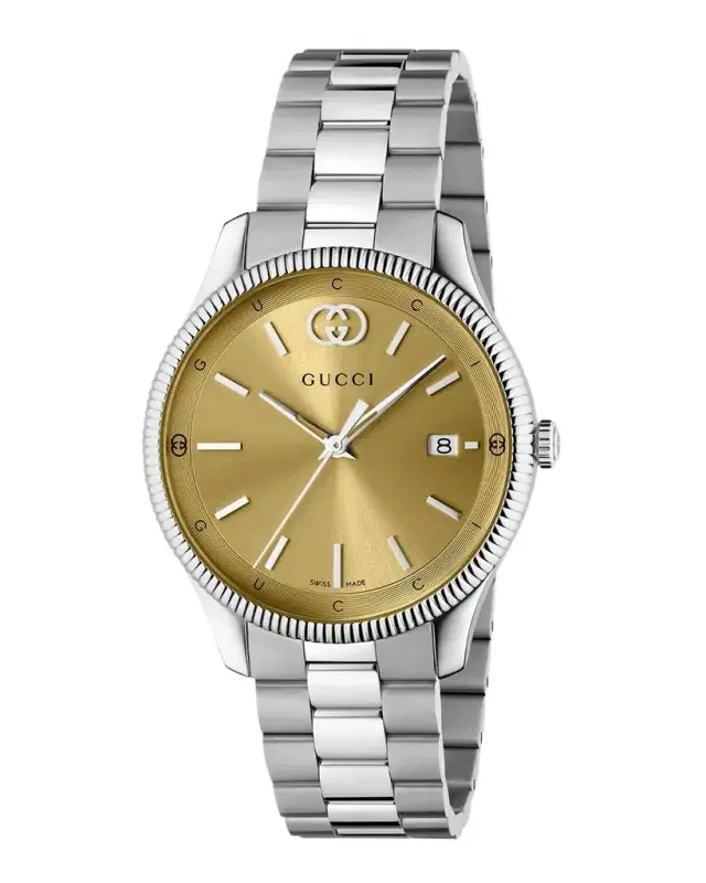Gucci G-Timeless Stainless Steel Bracelet Watch, 38mm
