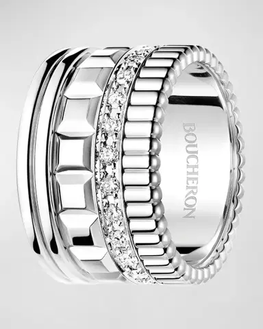 Boucheron Quatre 18K White Gold Radiant Edition Diamond Ring | Thumbnail 3