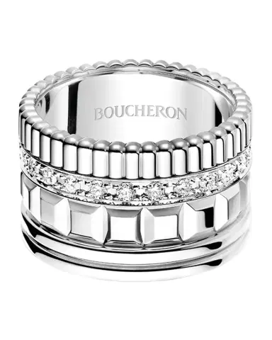 Boucheron Quatre 18K White Gold Radiant Edition Diamond Ring | Thumbnail 1