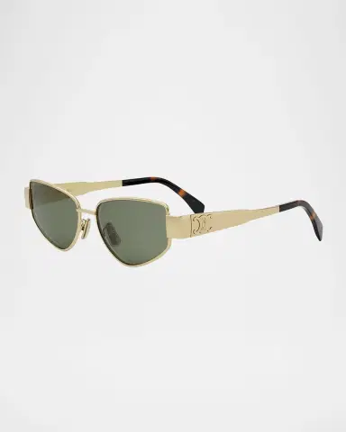 CELINE Triomphe Metal Cat Eye Sunglasses | Thumbnail 3