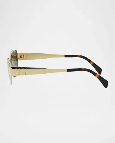 CELINE Triomphe Metal Cat Eye Sunglasses | Thumbnail 4