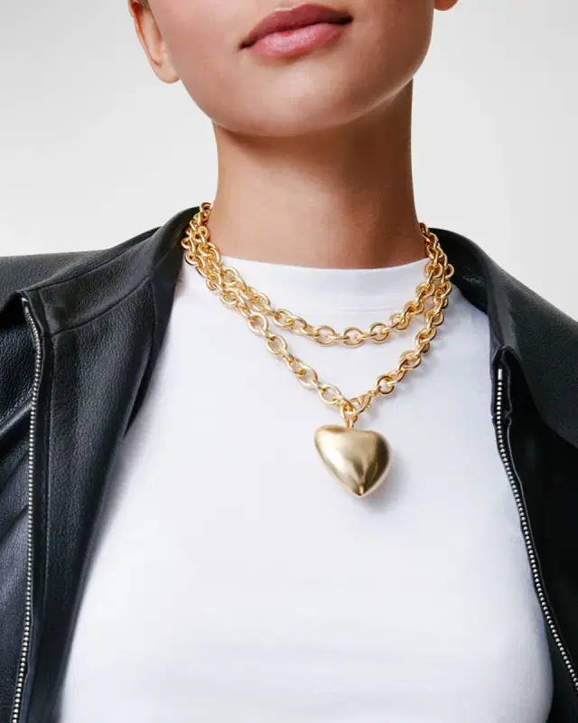 Heart and Soul Long Pendant Necklace