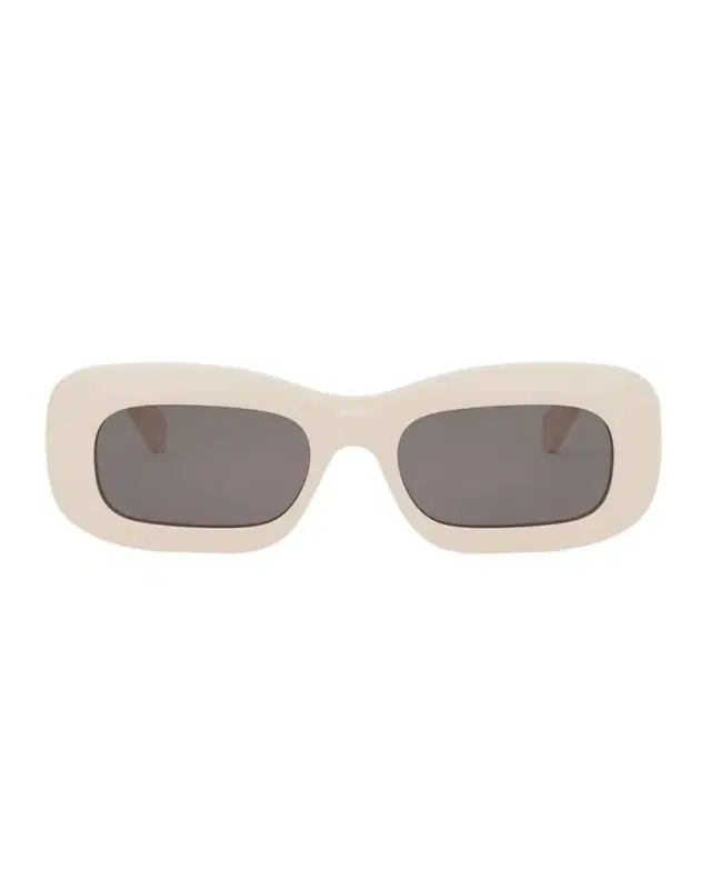 Bold 3 Dots Acetate Rectangle Sunglasses