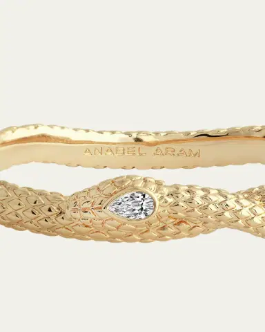 Anabel Aram Jewelry Serpent Hinged Bangle | Thumbnail 4