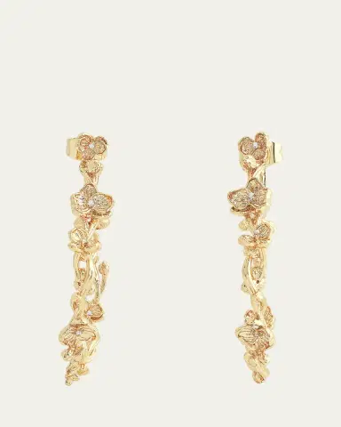 Anabel Aram Jewelry Orchid Hoop Earrings | Thumbnail 4