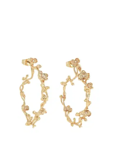 Anabel Aram Jewelry Orchid Hoop Earrings | Thumbnail 1