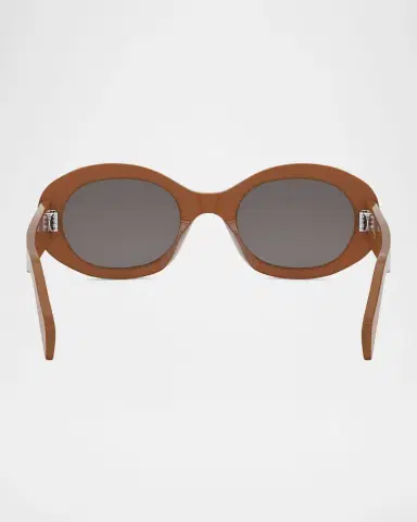 CELINE Triomphe Acetate Oval Sunglasses | Thumbnail 5 CELINE Triomphe Acetate Oval Sunglasses | Thumbnail 5