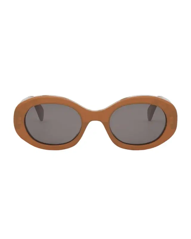 Celine Triomphe Acetate Oval Sunglasses