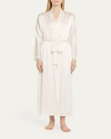 Christine Lingerie Bijoux Long Silk Robe | Thumbnail 2 Christine Lingerie Bijoux Long Silk Robe | Thumbnail 2