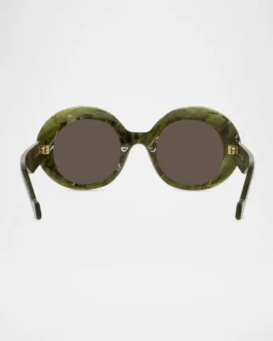 Loewe Oval Acetate Sunglasses W/ Anagram | Thumbnail 5 Loewe Oval Acetate Sunglasses W/ Anagram | Thumbnail 5