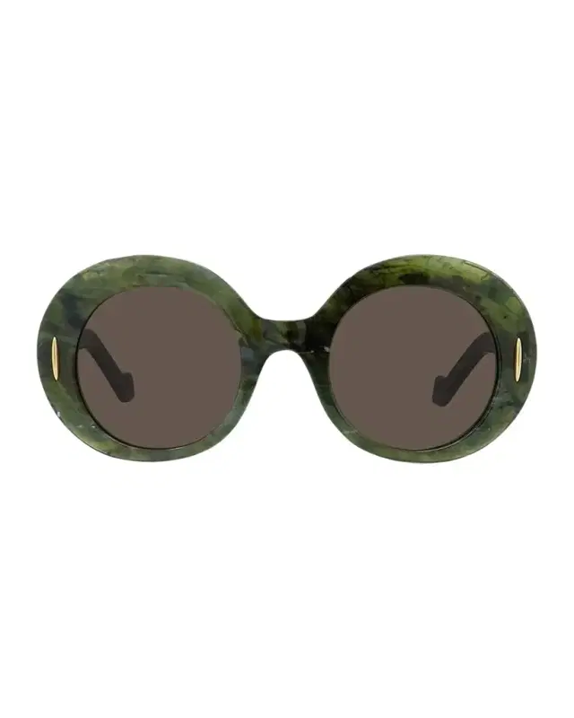 Loewe Oval Acetate Sunglasses W/ Anagram