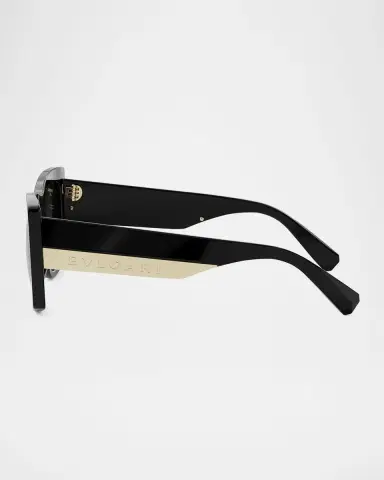BVLGARI Roma Oversized Acetate & Nylon Butterfly Sunglasses | Thumbnail 4