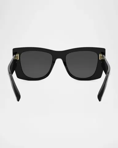 BVLGARI Roma Oversized Acetate & Nylon Butterfly Sunglasses | Thumbnail 5