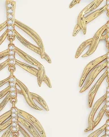 Anabel Aram Jewelry Palm Leaves Dangle Earrings | Thumbnail 4 Anabel Aram Jewelry Palm Leaves Dangle Earrings | Thumbnail 4